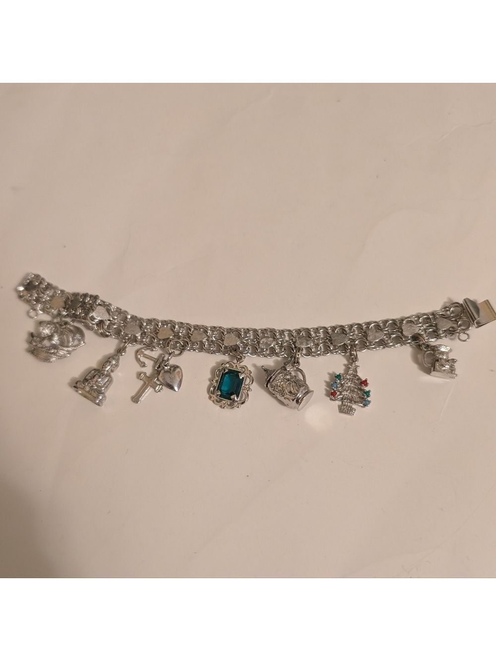 Sterling Silver Charm Bracelet Vintage